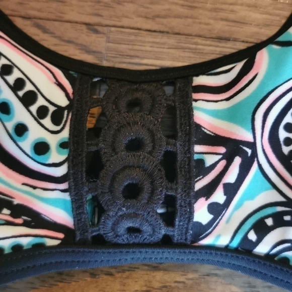 𝅺Aerie Bikini Top Scoop Halter Tie-up Small - Picture 2 of 5